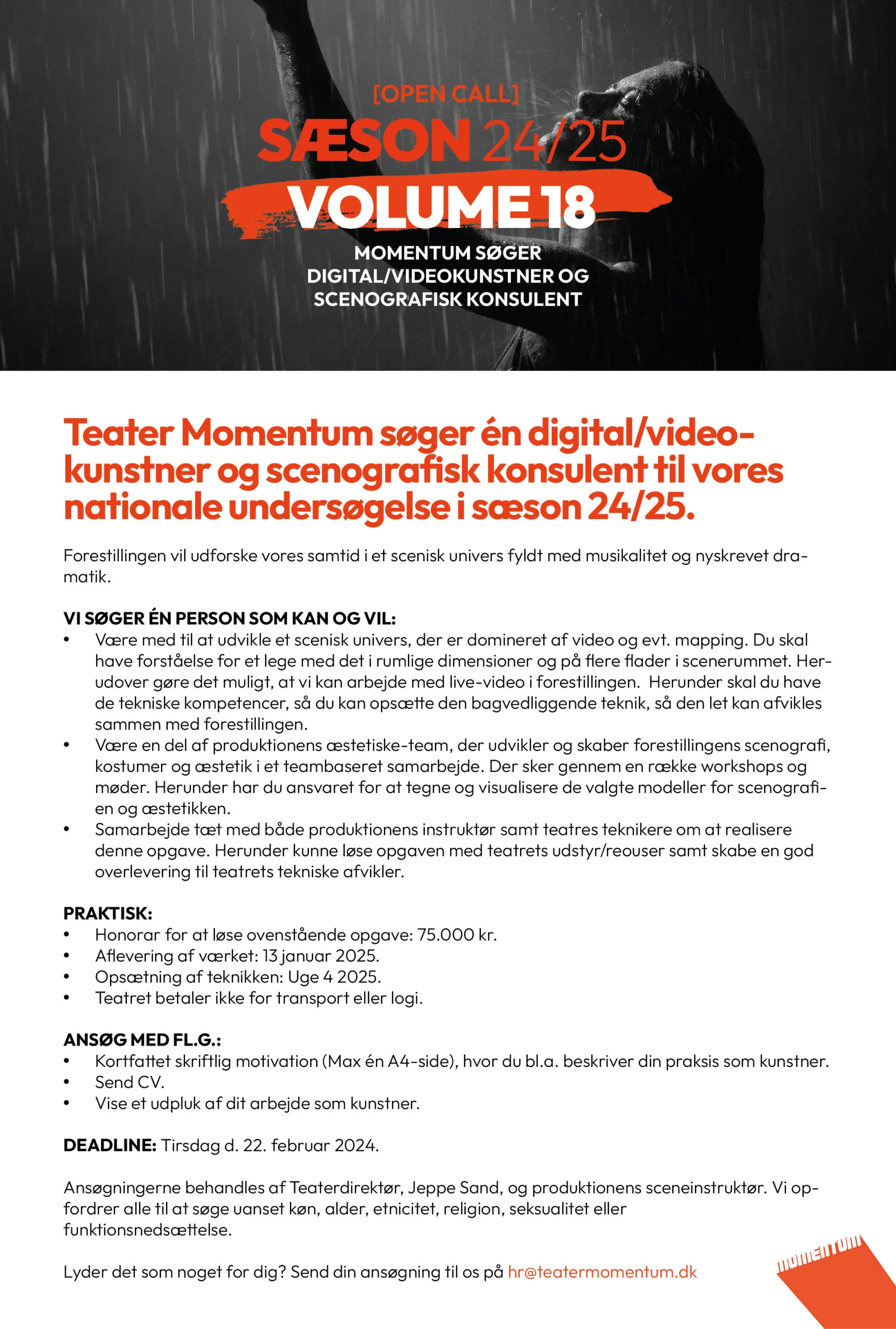 Ledige jobs Teater Momentum